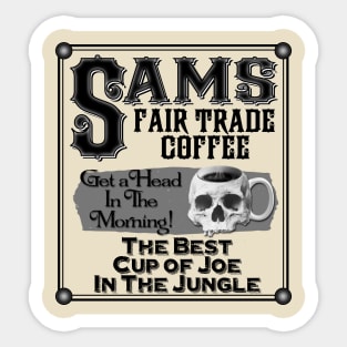 Trader Sam's Coffee- Dark Blend Sticker